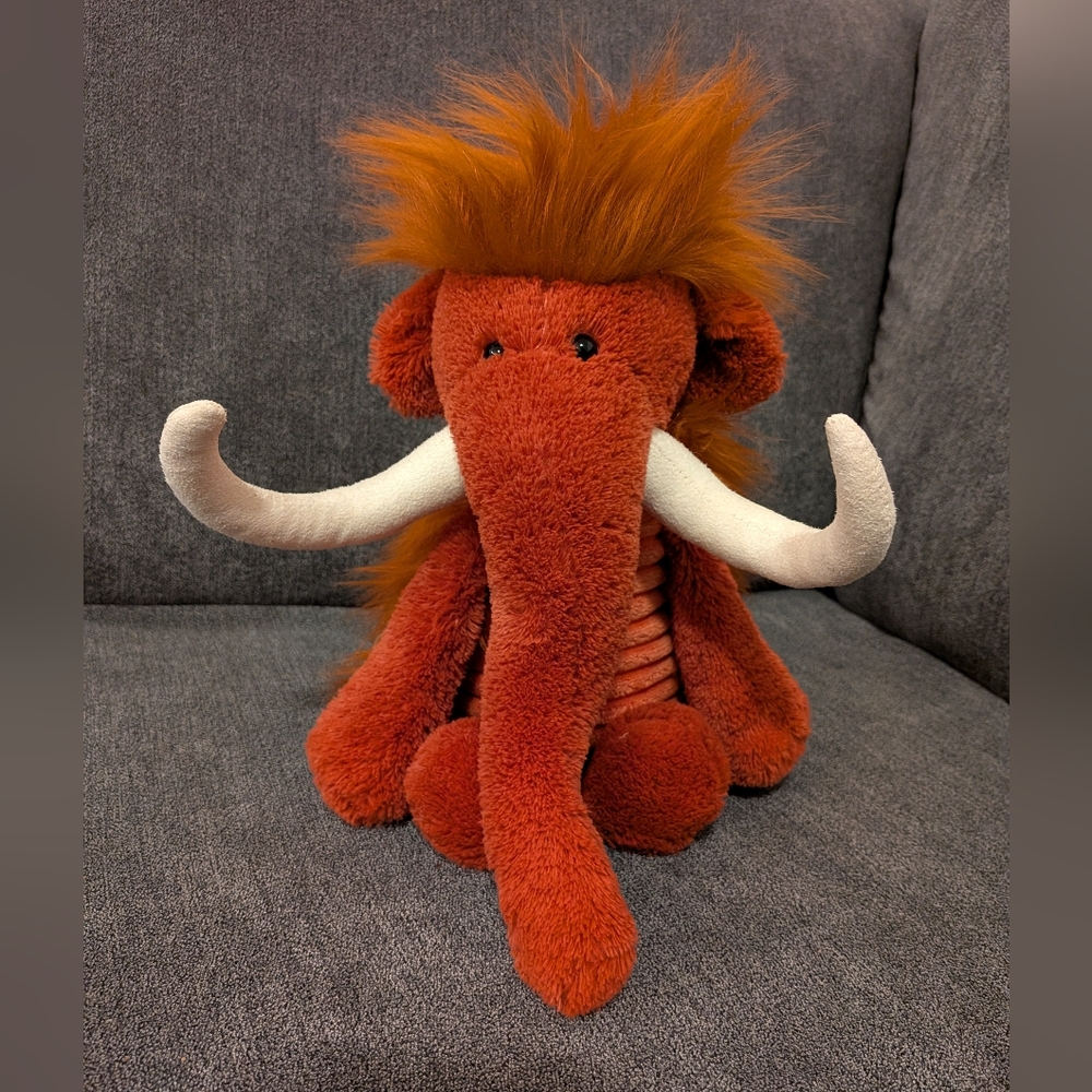 Jellycat Winston Woolly Mammoth Retired Rare